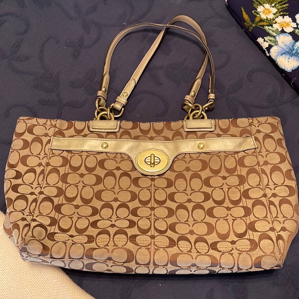 Tan Coach Purse